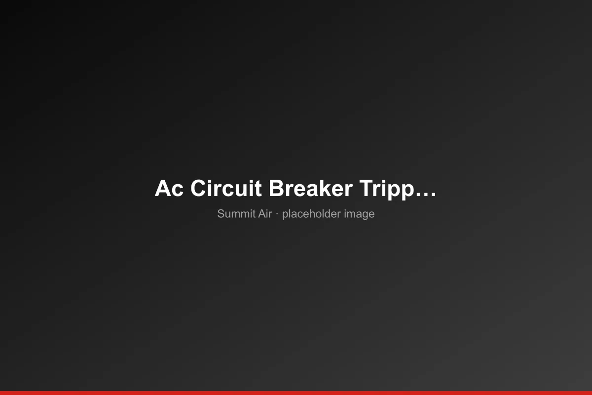 Is Your AC Tripping the Circuit Breaker? Let's Troubleshoot!