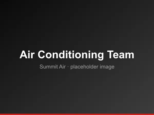 Summit Air Conditioning team at a Comfort for a Cause installation event
