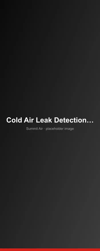 How to Locate Cold Air Leaks in Your Home